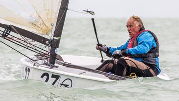 Gerardo Seeliger navegando en una competición.