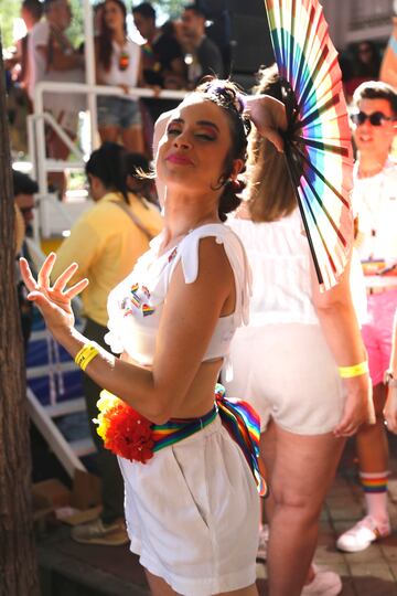 Blanca Paloma durante la Manifestación del Orgullo LGTBI+ 2023.