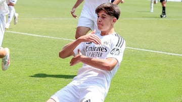 Bryan Bugarín, en su etapa en el Cadete A del Real Madrid.