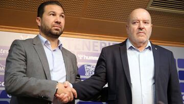 Miguel Concepción, en un acto con el Tenerife.