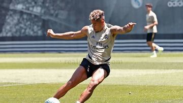 Mariano, en un entrenamiento. 