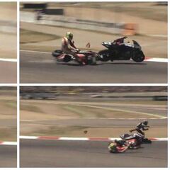 El choque Iannone-Lorenzo exculpa a las alas de Ducati