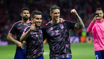 Torres y Correa celebran la clasificaci&oacute;n.