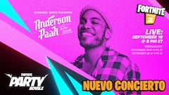 Conciertos Spotlight en Fiesta Magistral en Fortnite: Anderson Paak anunciado