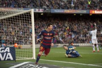 Gol de Messi que hace el 1-0 con asistencia de Arda Turán.