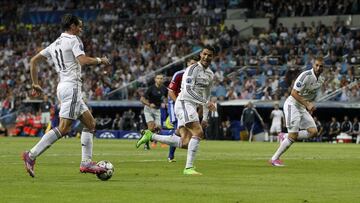 Bale, Cristiano Ronaldo y Benzema.