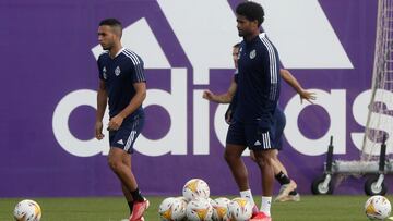 ENTRENAMIENTO DEL REAL VALLADOLID. ANUAR, JANKO
