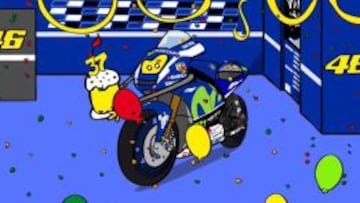 Vídeo de felicitación de Yamaha a Rossi.