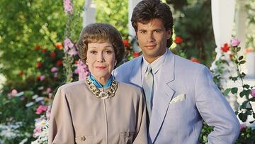 Lorenzo Lamas junto a Jane Wyman.