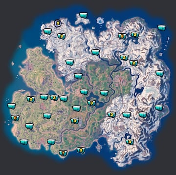 fortnite festival invierno 2023 evento navidad misiones consume pescaos nevaos o escondete en un criomando sigiloso