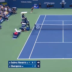 La obra maestra de Carla Suárez ante Sharapova: la reacción del público define el punto