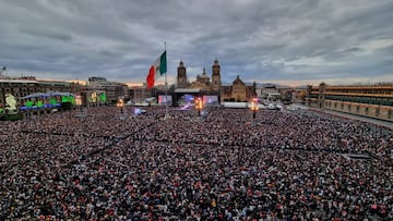 Grupo Firme en CDMX: Cuántas personas se dieron cita en el zócalo