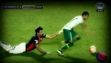 El extraño agarrón que se vio en San Lorenzo-Chapecoense