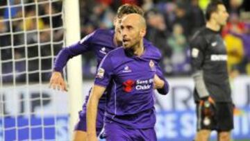 Borja Valero marc&oacute; para la Fiorentina. 