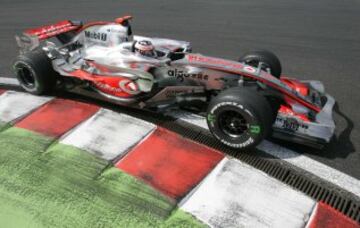 Fernando Alonso en el Gran Premio de Bélgica. 
