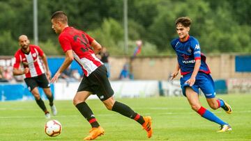 Guruzeta en uno de los amistosos de la pretemporada.