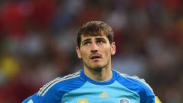 Casillas, desolado tras la derrota.