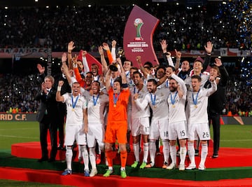 El último título de la primera etapa de Ancelotti con el Real Madrid fue el Mundial de Clubes celebrado en Marruecos. Los madridistas ganaron en la final a San Lorenzo de Almagro 2-0 con goles de Sergio Ramos y Bale.