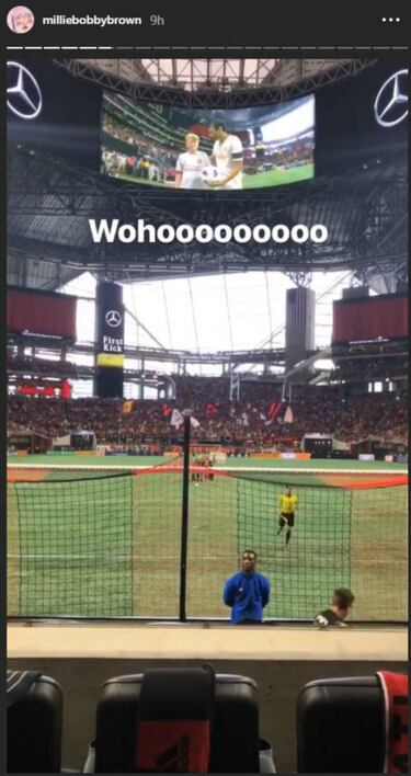 Millie Bobby Brown se une al fervor de Atlanta United