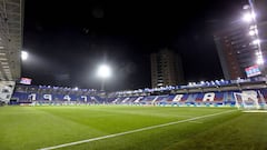 El Mirandés-Numancia, primer partido profesional suspendido