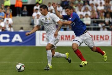 James Rodríguez fue uno de los jugadores con más actividad el amistoso ante el equipo noruego.