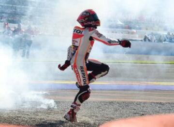 Marc Márquez celebra su quinto mundial. 