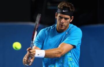 7. Juan Martín del Potro es el sexto jugador más alto del circuito también con 1,98 metros.