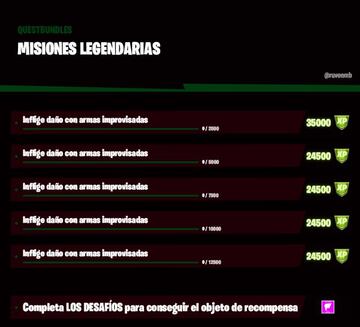 Fortnite Temporada 6: misi&oacute;n legendaria de la Semana 6