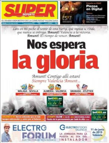 Portadas de la prensa deportiva