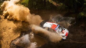 Sebastien Ogier (FRA) Julien Ingrassia (FRA) of team Toyota Gazoo Racingare seen performing during the  World Rally Championship Kenya in Naivasha, Kenya on  26,June // Jaanus Ree/Red Bull Content Pool // SI202106260302 // Usage for editorial use only // 