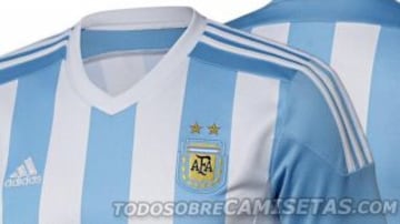 Argentina presentará una camiseta que se asemeja a la utilizada en la Copa América de Chile en 1991.