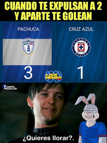 Los memes de la derrota de Cruz Azul ante Pachuca