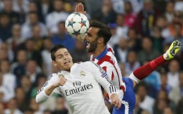 Seguimiento a James en el derbi madrileño por Champions