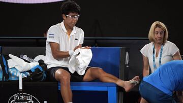 Resultado del Federer-Chung: El coreano se retira cuando perd¨ªa 6-1 5-2