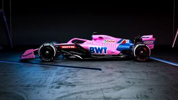 El coche de Alonso para Bahrein. Despu&eacute;s regresar&aacute; a la combinaci&oacute;n de Azul y detalles rosas.