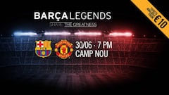 Barça legends to face Man. United counterparts at Camp Nou