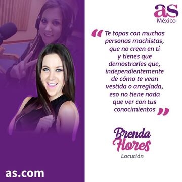 Brenda Flores: 'Cómo te vean vestida no tiene que ver con tus conocimientos'