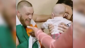 McGregor en su vestuario... video inédito tras ''el circo''