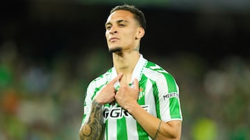 Antony, con el Betis.