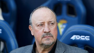 El entrenador del Celta, Rafa Benítez durante el partido de LaLiga contra el Cádiz.