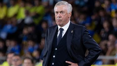 LAS PALMAS DE GRAN CANARIA, 29/08/2024.- El entrenador del Real Madrid Carlo Ancelotti durante el partido de la tercera jornada de LaLiga que UD Las Palmas y Real Madrid disputan hoy jueves en el estadio de Gran Canaria. EFE/Quique Curbelo