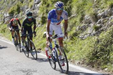 Nairo Quintana, Thibaut Pinot y Vincenzo Nibali.