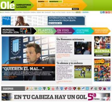 Portadas de la prensa extranjera