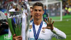 Cristiano Ronaldo, con la decimotercera Copa de Europa del Real Madrid.