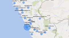 Mapa de casos por coronavirus por departamento en Perú: hoy, 16 de abril