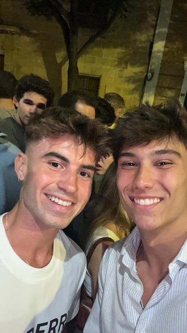 Alejandro Albajara y Gonzalo García, amigos de siempre y compañeros en la cantera del Real Madrid.