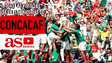 Todas las visitas de Estados Unidos a México en eliminatorias de Concacaf