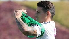 James hace entrenamiento diferenciado en Bayern Múnich