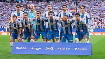 Once inicial del Espanyol ante Osasuna.