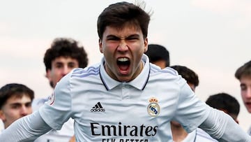 Gonzalo García, con el Juvenil del Real Madrid.